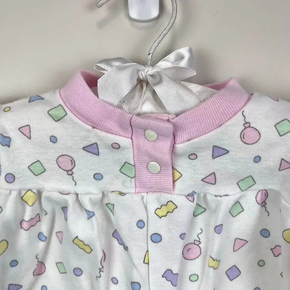 Fisher-Price Kidswear Pastel Confetti Coverall Romper Newborn USA